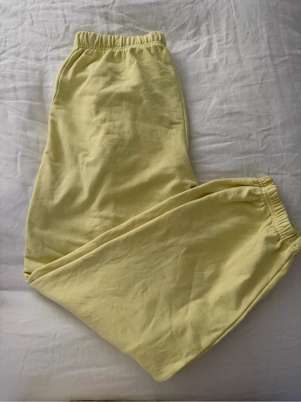 Daily Drills Yellow Elastic Waist Joggers